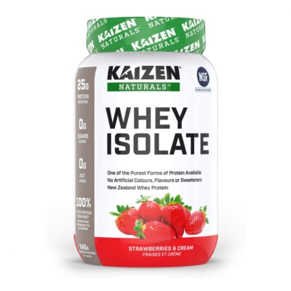 بروتين معزول مصل الحليب نكهة الفراولةKaizen Whey Isolate 840g