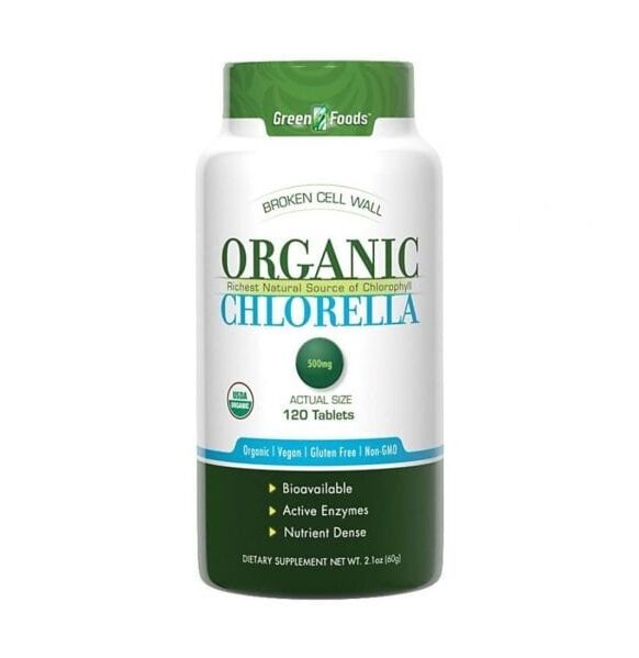 كلوريلا Green Food Organic Chlorella 500mg 120 tab