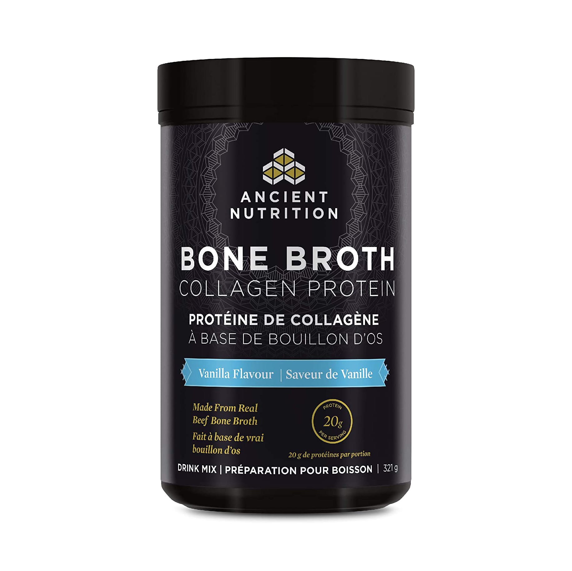 بون بروث بقري Ancient Nutrition Bone Broth Collagen Protein 321 g